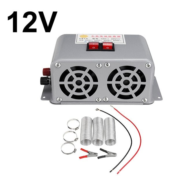 Exportation mini voiture chauffage électrique voiture chauffage électrique chauffage ventilateur chauffage dégivreur 12V24V désembuage
