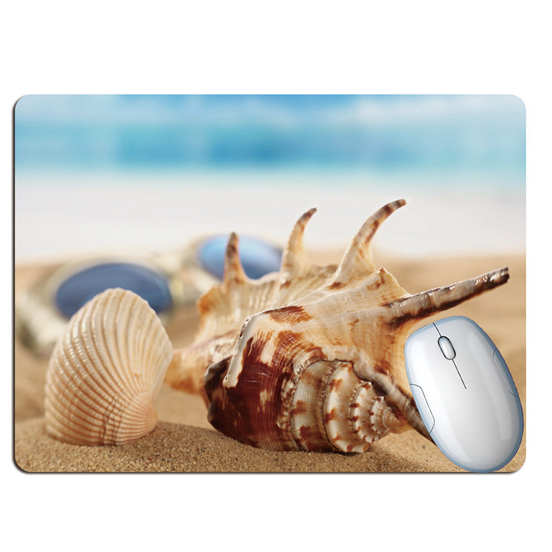 Bouteille de souhaits été plage vacances vent tapis de souris plage