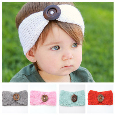 Bandeau en laine pour bébé accessoires pour cheveux tissés à la main