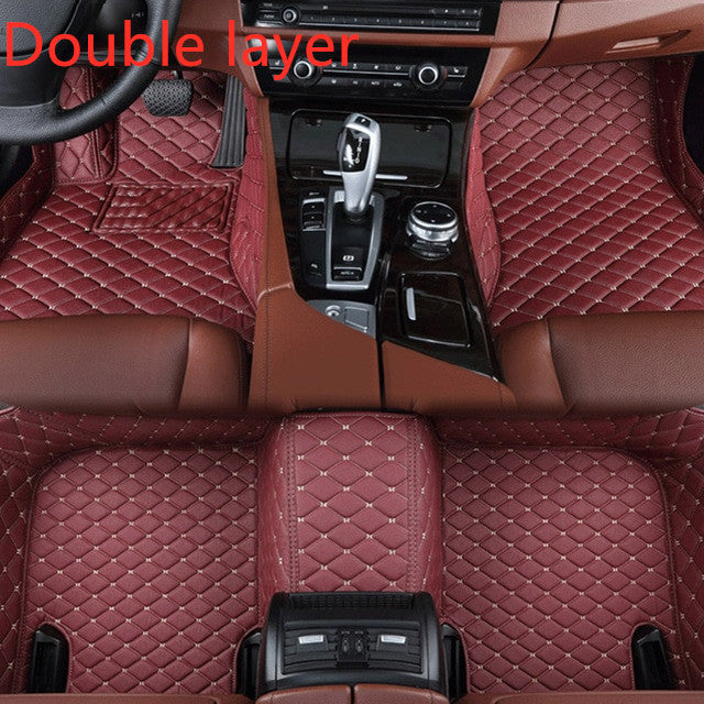 Alfombrilla de cuero para coche completamente rodeada, protección para todo tipo de clima