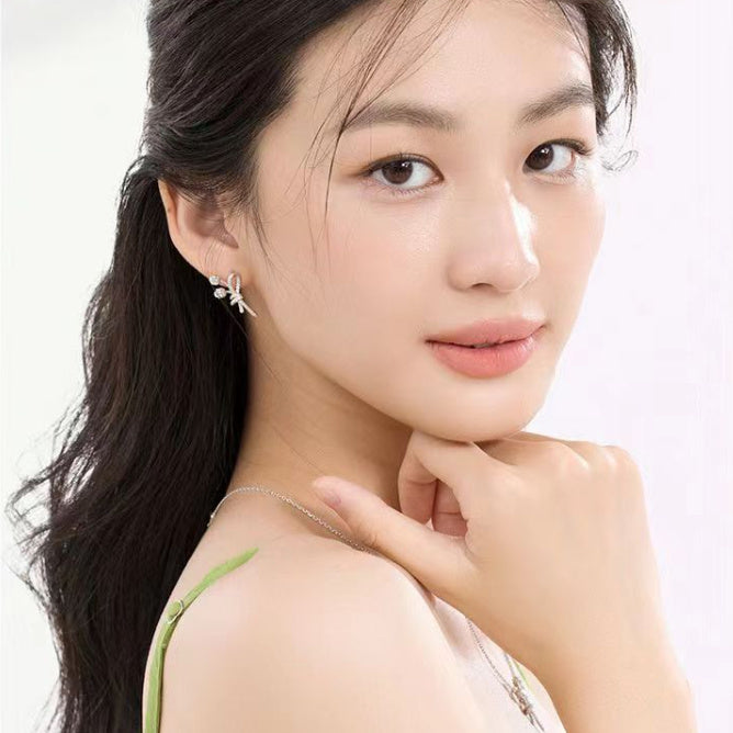 Pendientes de perlas con diseño de moda minoritaria para mujer Linglan Bouquet