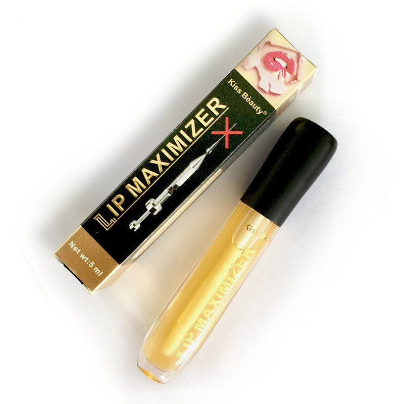Kissbeauty-aceite labial transparente, hidratante, líneas de labios decolorantes, elástico, hidratante, maximizador de labios de boca grande