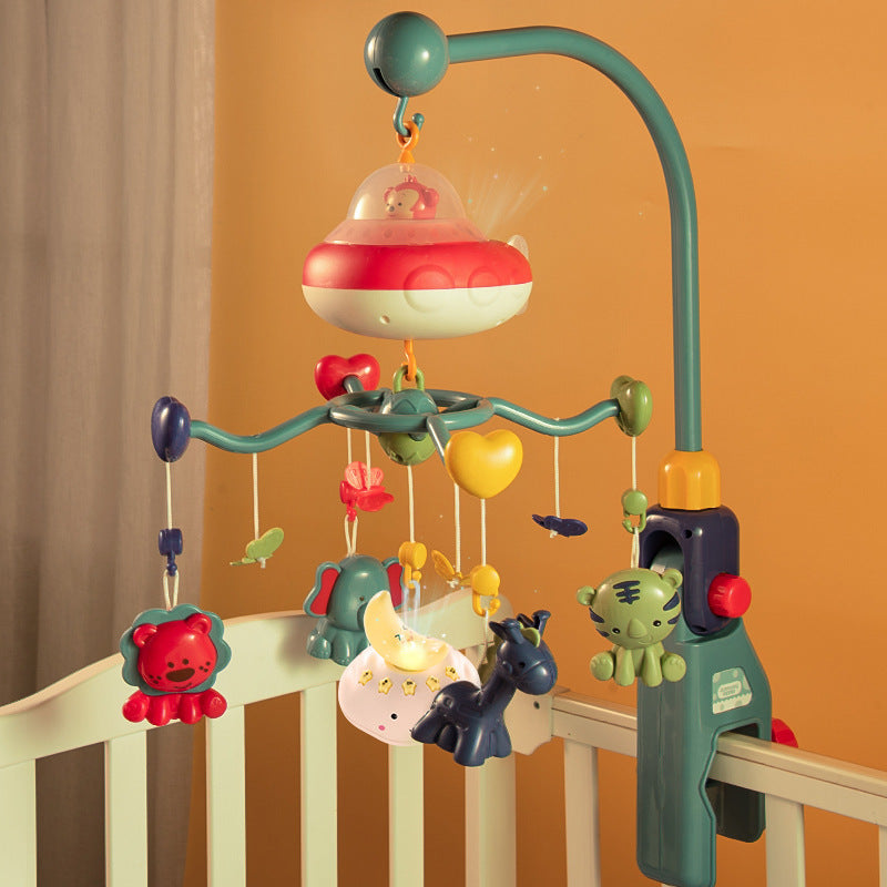 Support de hochets de dessin animé pour bébé, hochets électriques tourbillonnants intelligents, cadeau, décor de chambre de bébé