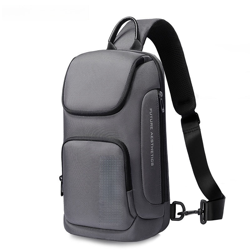 Bolso de pecho de estilo coreano para hombre Bolso de mensajero funcional de negocios ligero