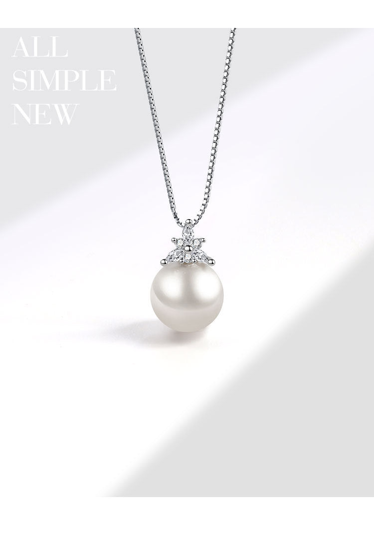 Collier pendentif en perles assorti à la mode, chaîne de clavicule exquise
