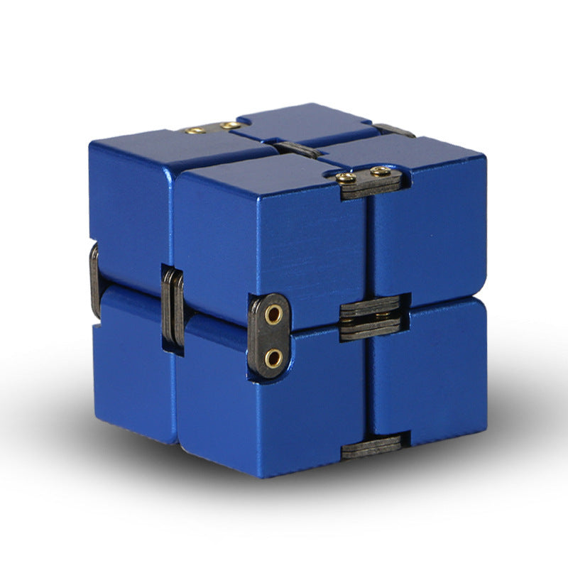 Jouet anti-Stress Cube infini en métal de qualité supérieure, décompresse Portable, jouets relaxants pour enfants et adultes