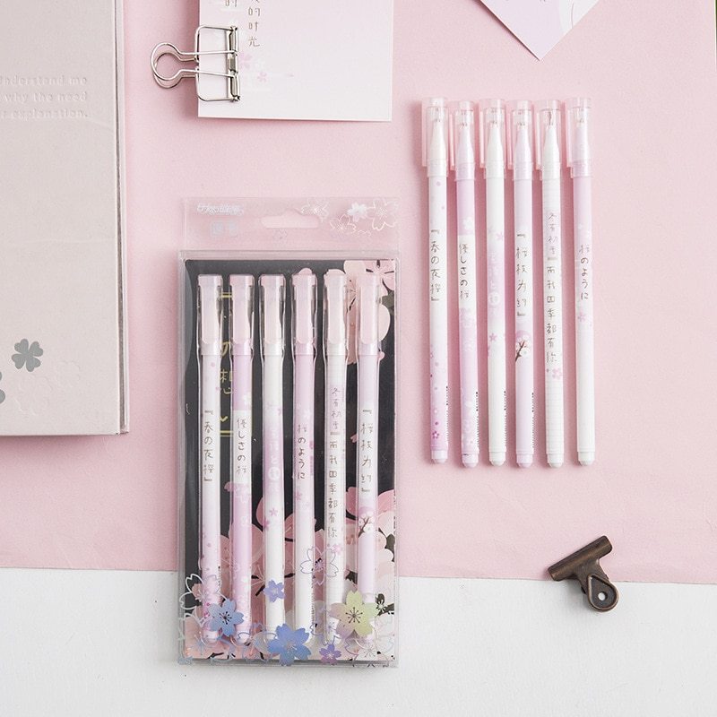 Ensemble de stylos gel créatifs Sakura