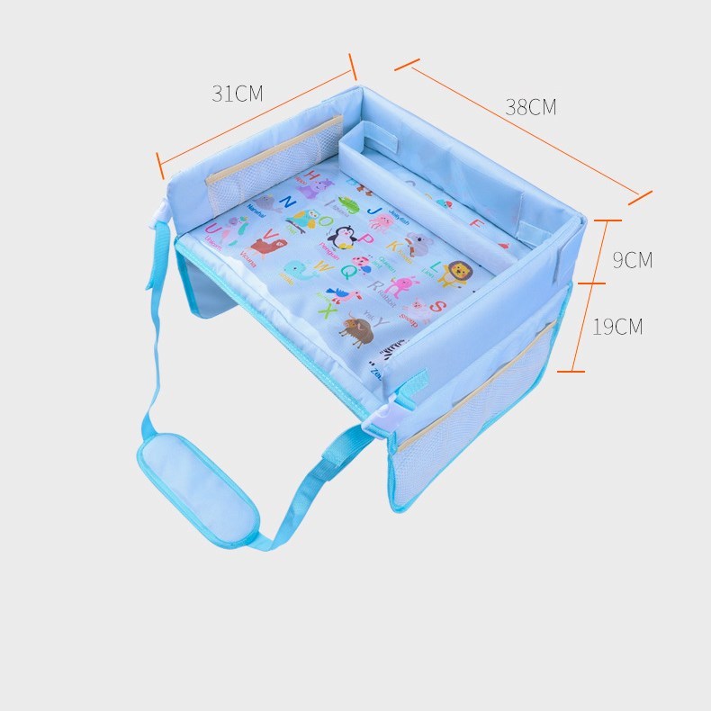 Plateau de siège de sécurité pour bébé, table de rangement pour voiture pour enfant