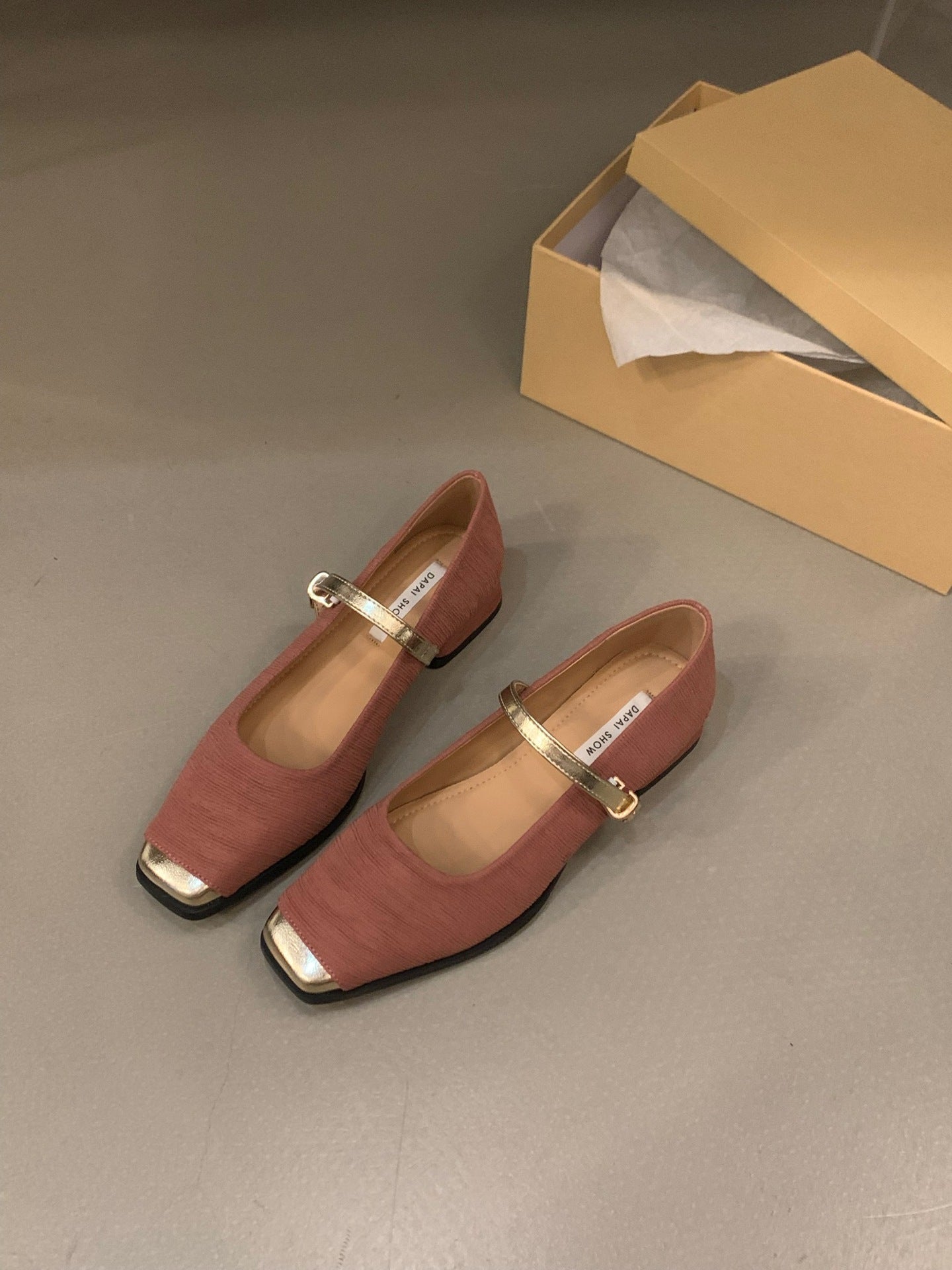 Talon épais Style français Style classique Mary Jane chaussures femmes