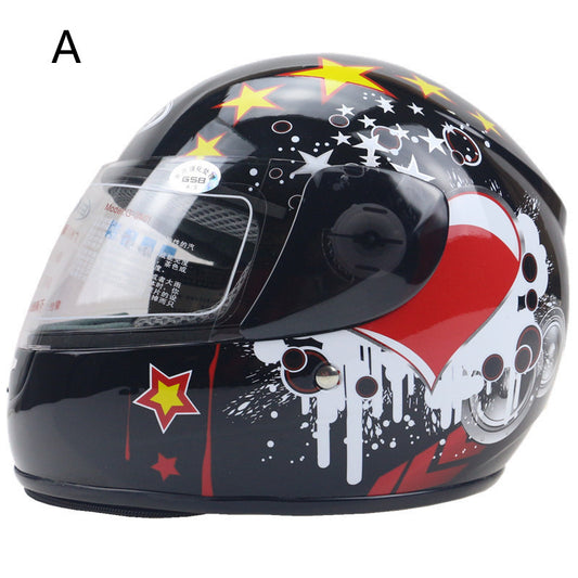 Casco De Kart Para Niños Cabeza De Moto Para Niños