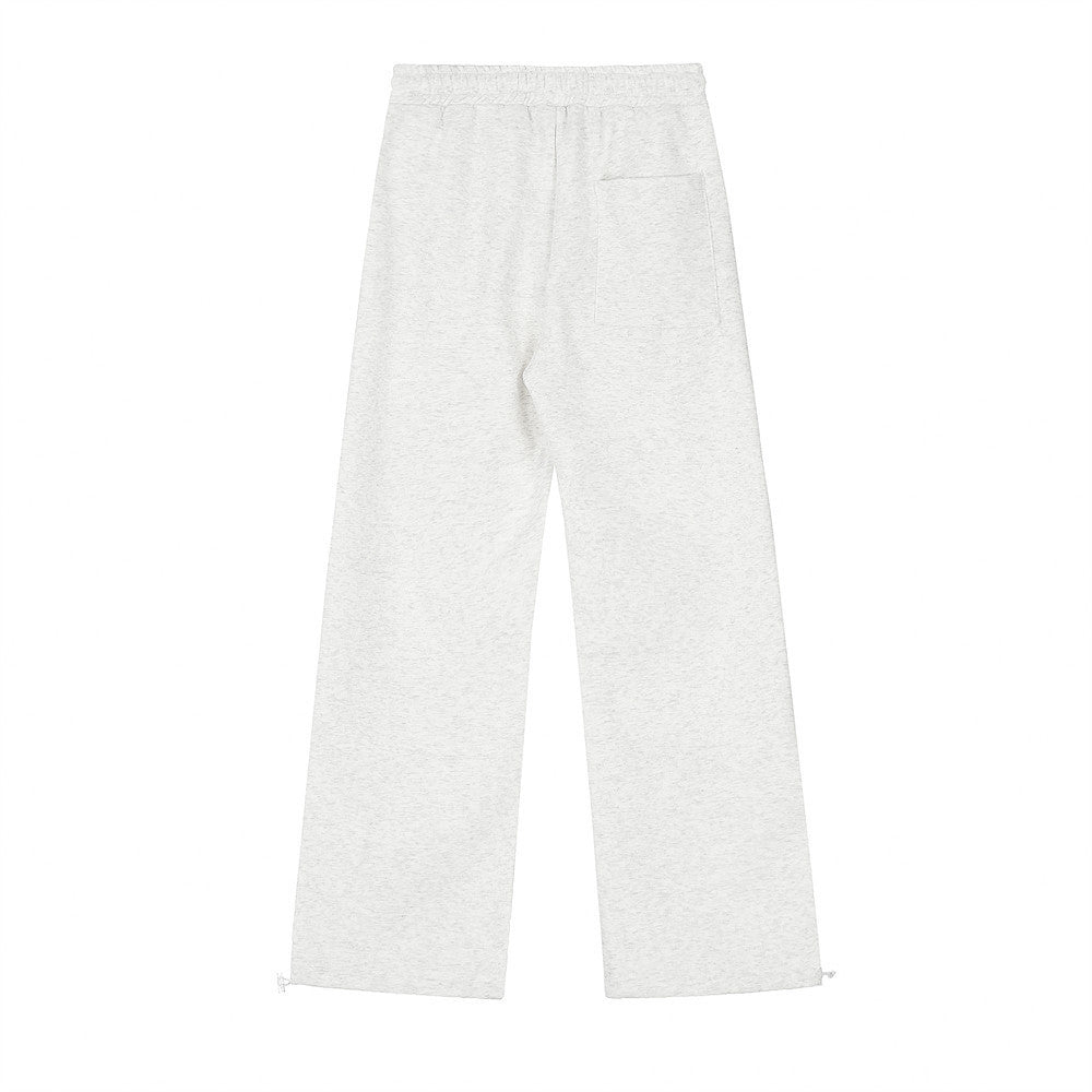 Animal Abstract Printing Velvet Padded Casual Pants Male