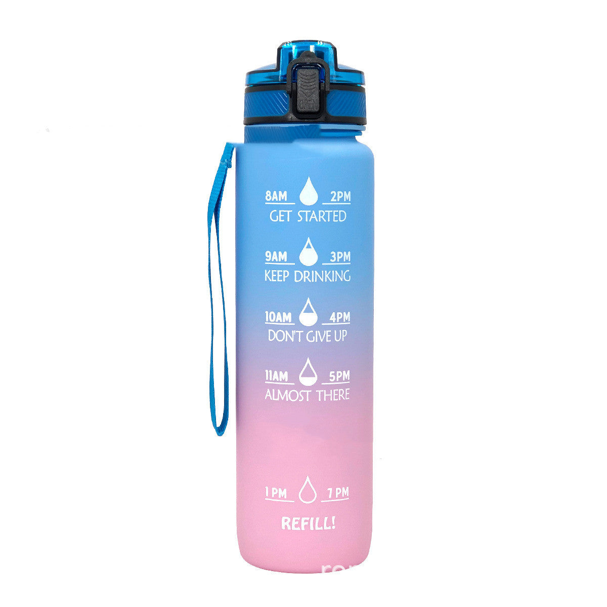 Bouteille d'eau dégradée givrée Sports