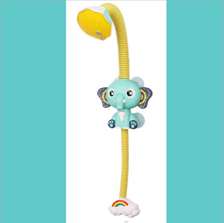 Juego de juguetes de baño para bebé con ducha de elefante