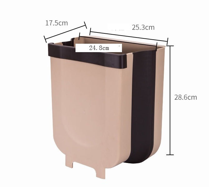 Poubelle murale pliable
