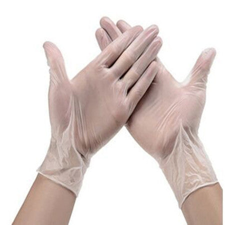 Guantes desechables de látex nitrilo PVC.