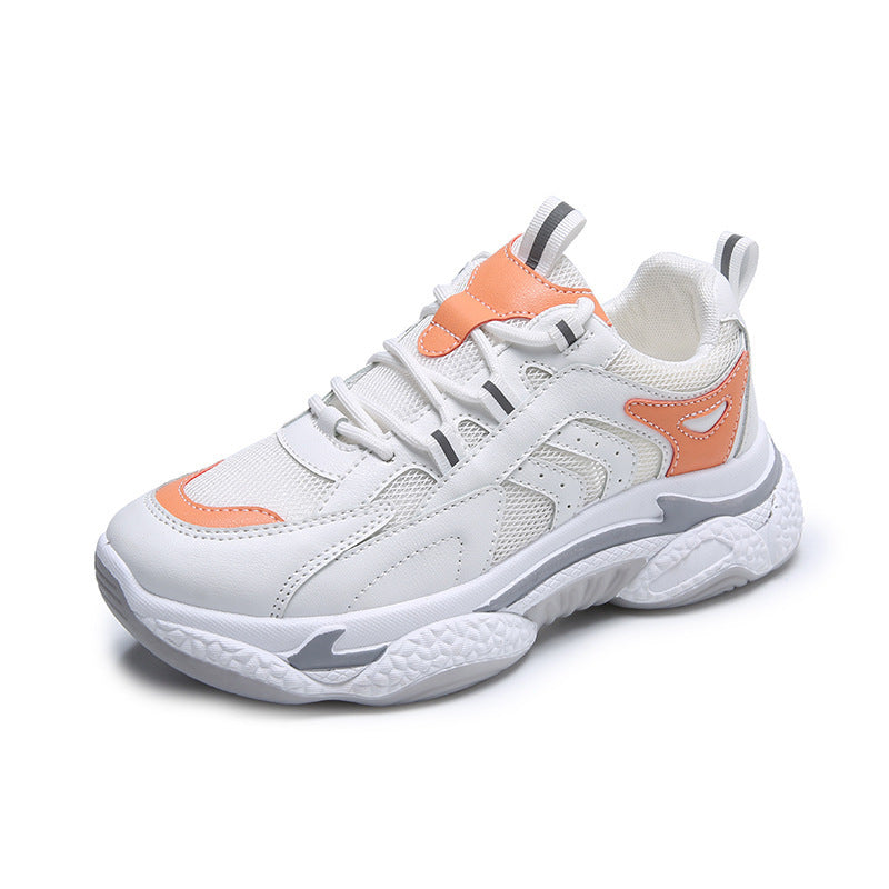 Chaussures de sport décontractées respirantes à plateforme en maille unique pour femmes