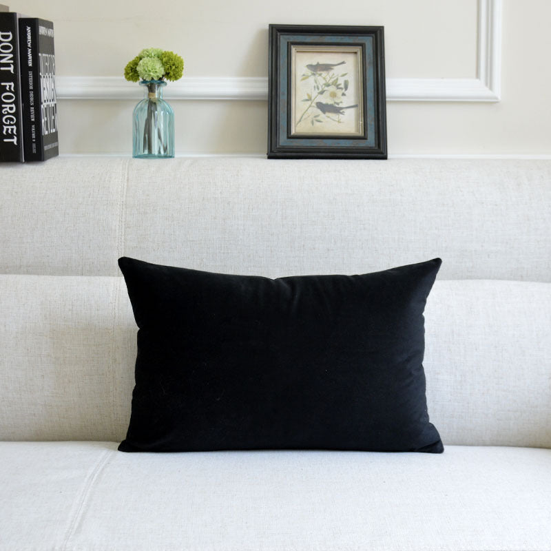 Coussin décoratif en velours pour canapé