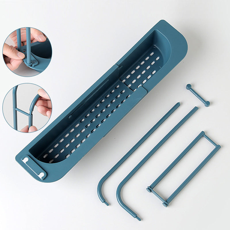 Support étagères d'évier télescopique, panier de vidange de rangement extensible pour la cuisine domestique