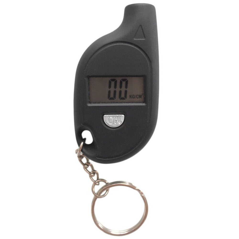Keychain tire pressure gauge