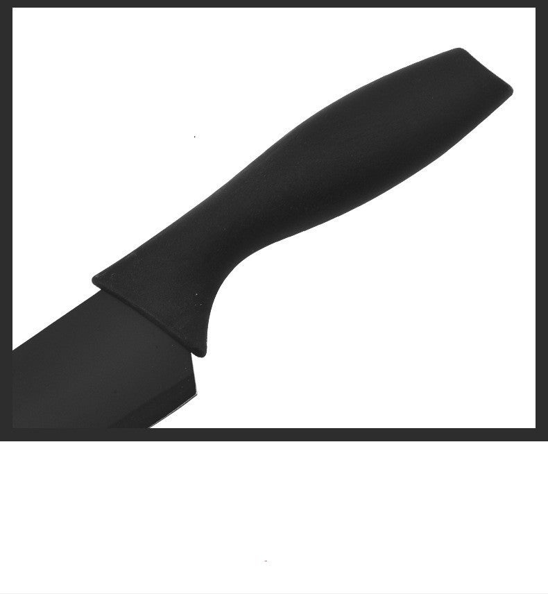 Ensemble de cinq pièces à lame noire en acier, couteau de cuisine, couteau à fruits avec machine à omelette, ensemble d'épluchage