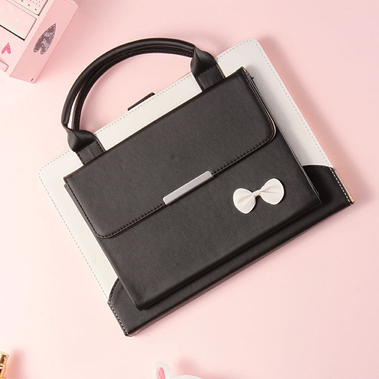 Compatible avec Apple, nouvelle housse de protection pour IPAD9.7, mini234, sac à main à nœud pro11, étui plat en cuir 10.5