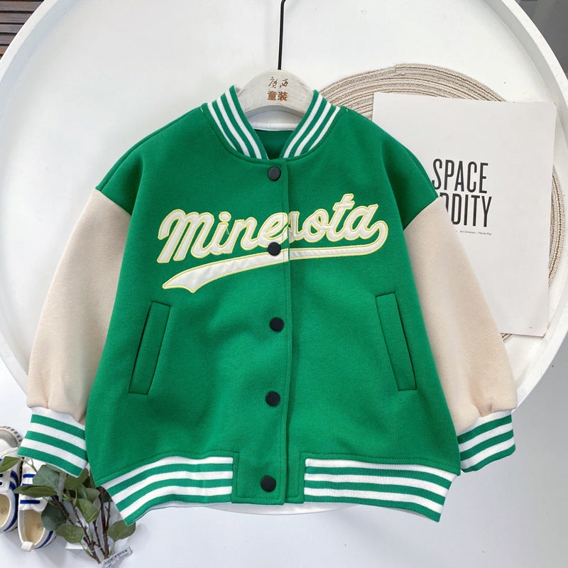 Vêtements pour enfants, veste d'uniforme de Baseball coréen assortie avec tout pour garçons