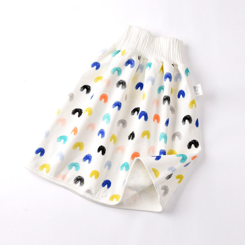 Jupe couche bébé en coton et fibre de bambou