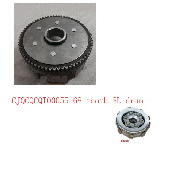 CB250 engine clutch assembly