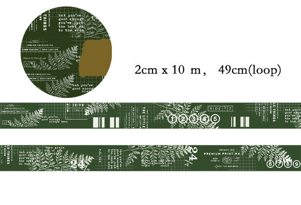 Decoración de cuentas a mano con cinta de papel y mate.