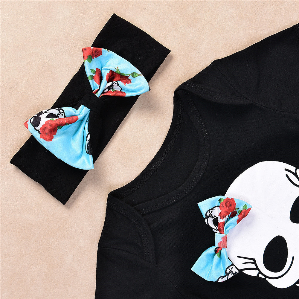 Conjunto de cuatro piezas para bebé de Halloween 