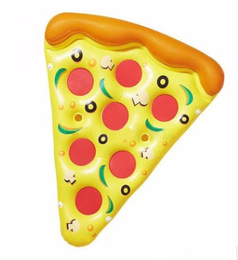 Cama inflable para dormir de Pizza, hamaca de agua, tumbona, silla flotante, juguetes para piscina