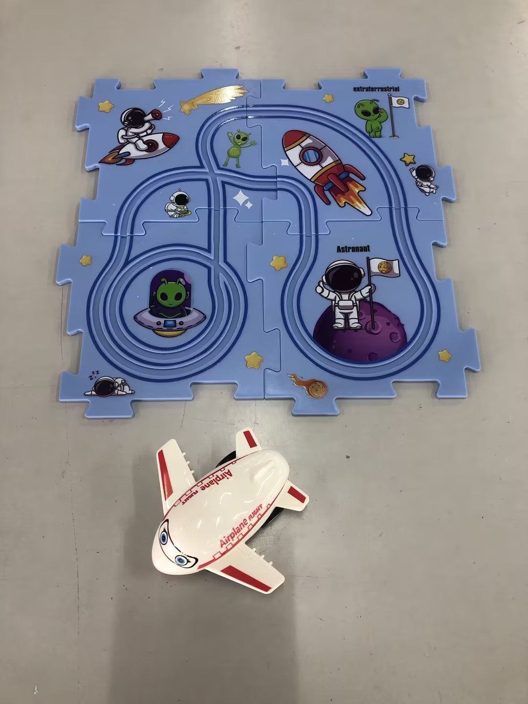 Puzzle pour enfants, vitesse de chemin de fer électrique, assemblage de voiture électrique automatique, scène de ville, Construction, jouet éducatif, cadeau