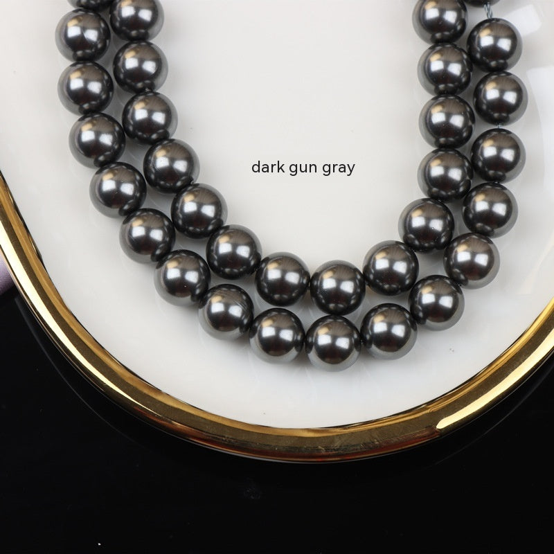 Perla de color Nanyang con agujero recto