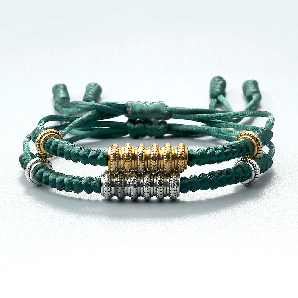 Bracelet Couple Rond Or Et Argent