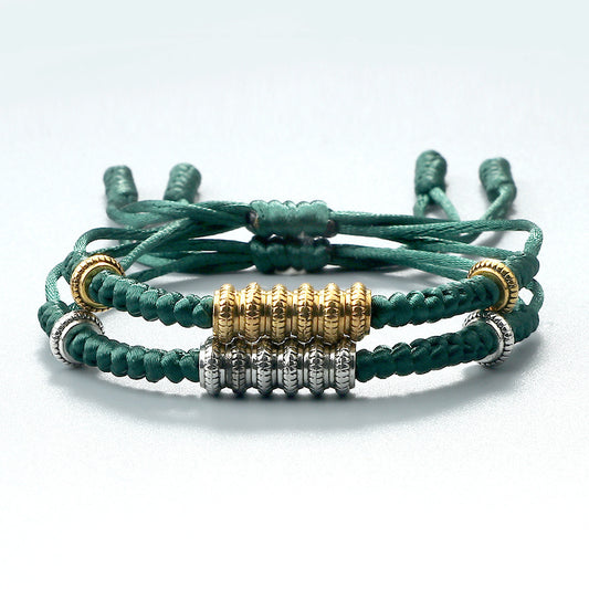 Bracelet Couple Rond Or Et Argent
