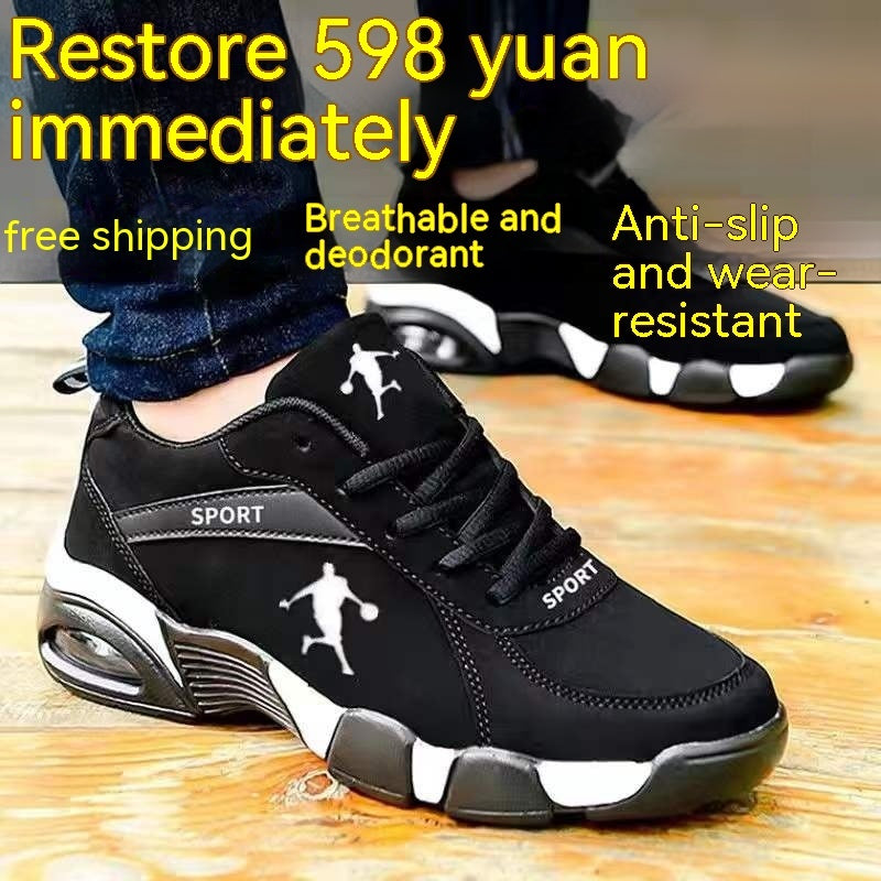 Zapatos de cuero acolchados de algodón de invierno para hombre cálidos con zapatos de cuero de caña alta de terciopelo para hombre