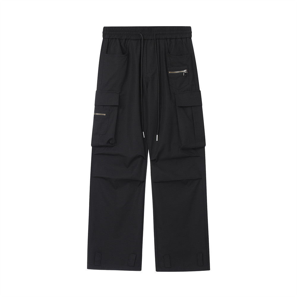American High Street Pleated Multi-pocket Cargo Pants