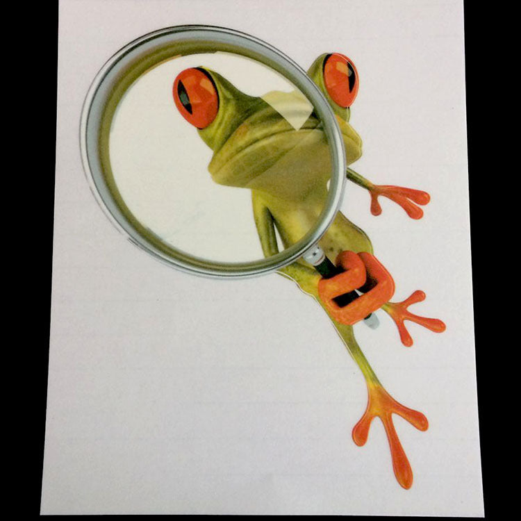 Autocollants de voiture grenouille tridimensionnels, rayures, décoration de voiture