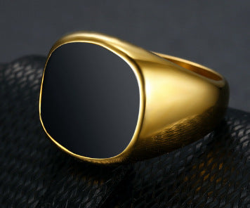 Bague époxy de couleur magique classique de Style Ins Simple européen et américain, ne se décolore pas