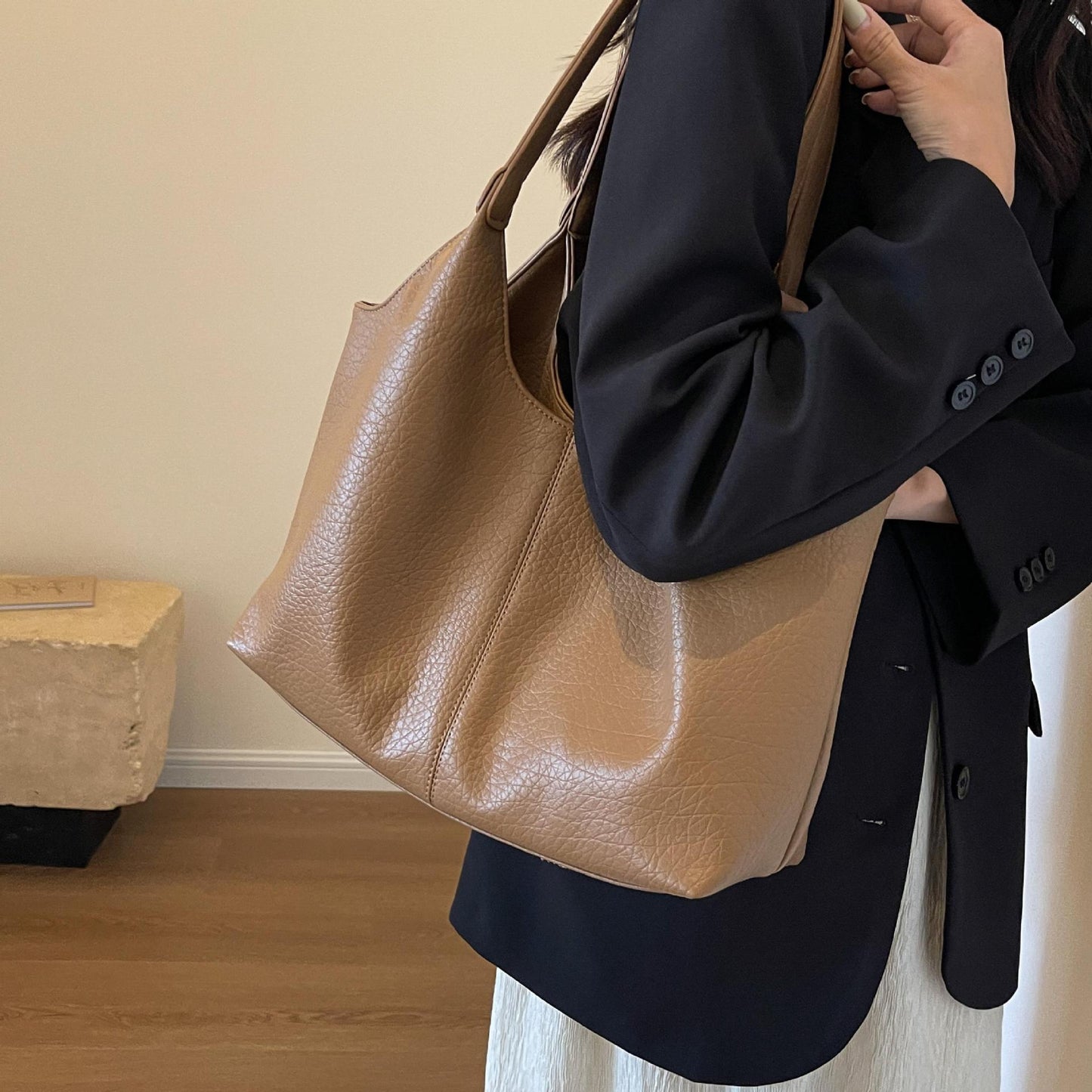 Texture de sac à bandoulière rétro de mode polyvalente d'automne pour femmes