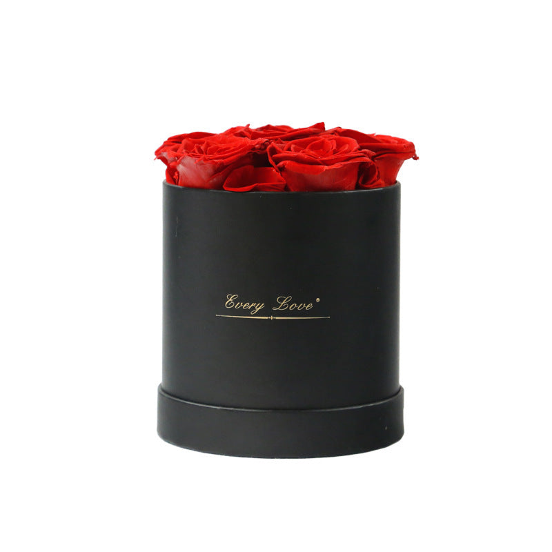 Fleur de vie éternelle Rose immortelle avec seau à câlin, cadeau romantique pour la saint-valentin
