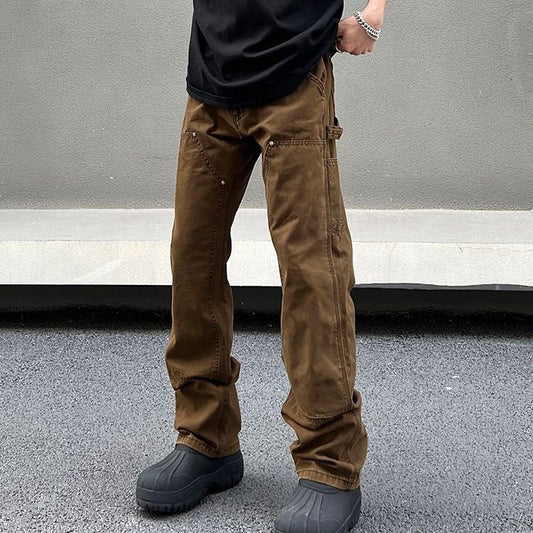 Men's Logging Workwear Straight Casual Jeans