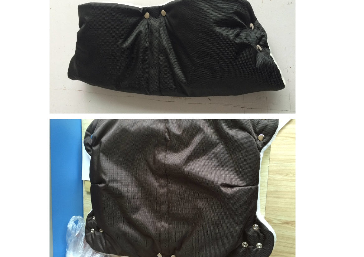 Accessoires de poussette pour bébé, gants chauds d'hiver coupe-vent froids et velours épais pour chariot à cheveux