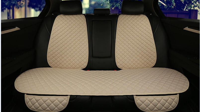 Protector de funda de asiento de coche de lino