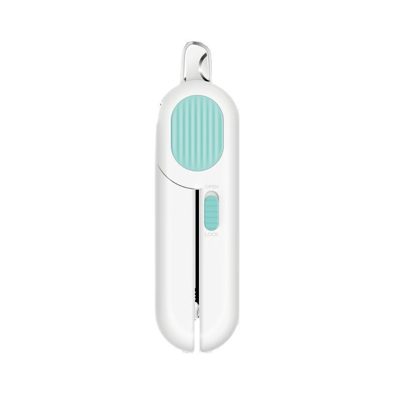 Coupe-ongles pour chiens et chats, coupe-ongles pour animaux de compagnie avec lumière LED et coupe-pattes de chat à trou circulaire pour éviter les coupes excessives