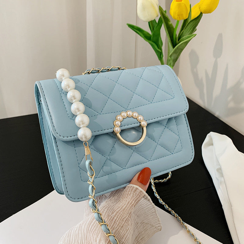 Sac bandoulière à chaîne en diamant