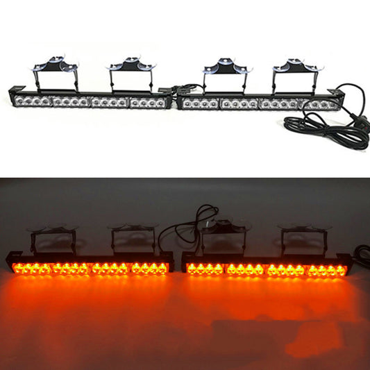 Luz de advertencia LED con ventosa para parabrisas trasero de coche, dos en uno