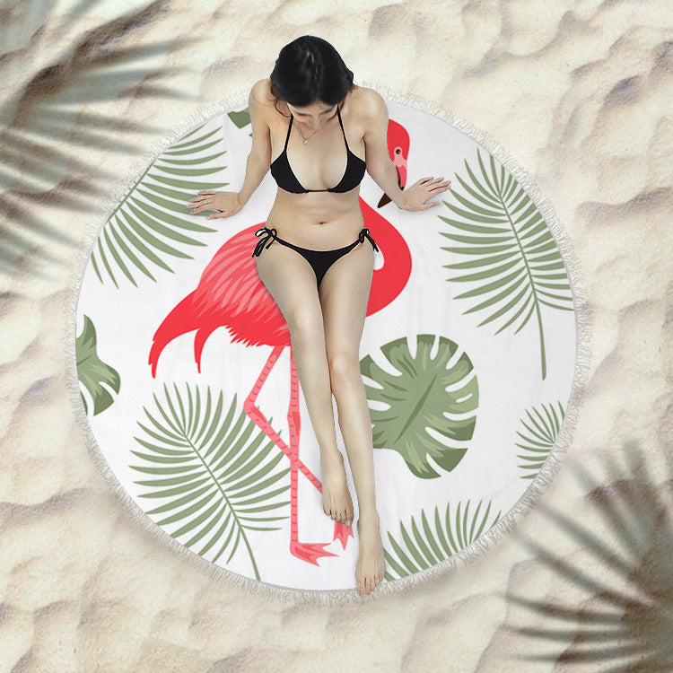 Serviette de plage à franges serviette de bain ronde serviette de plage