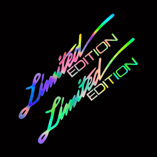 Pegatina reflectante para coche en inglés de edición limitada