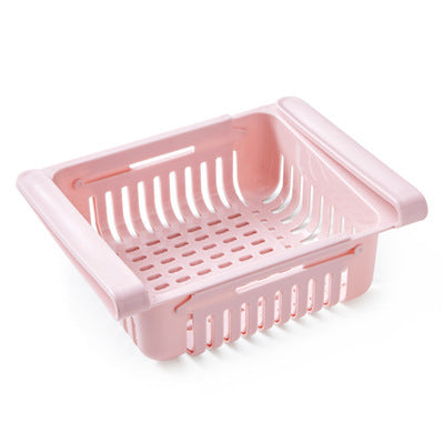 Panier de rangement pour réfrigérateur, boîte de rangement extensible multifonction pour réfrigérateur de cuisine